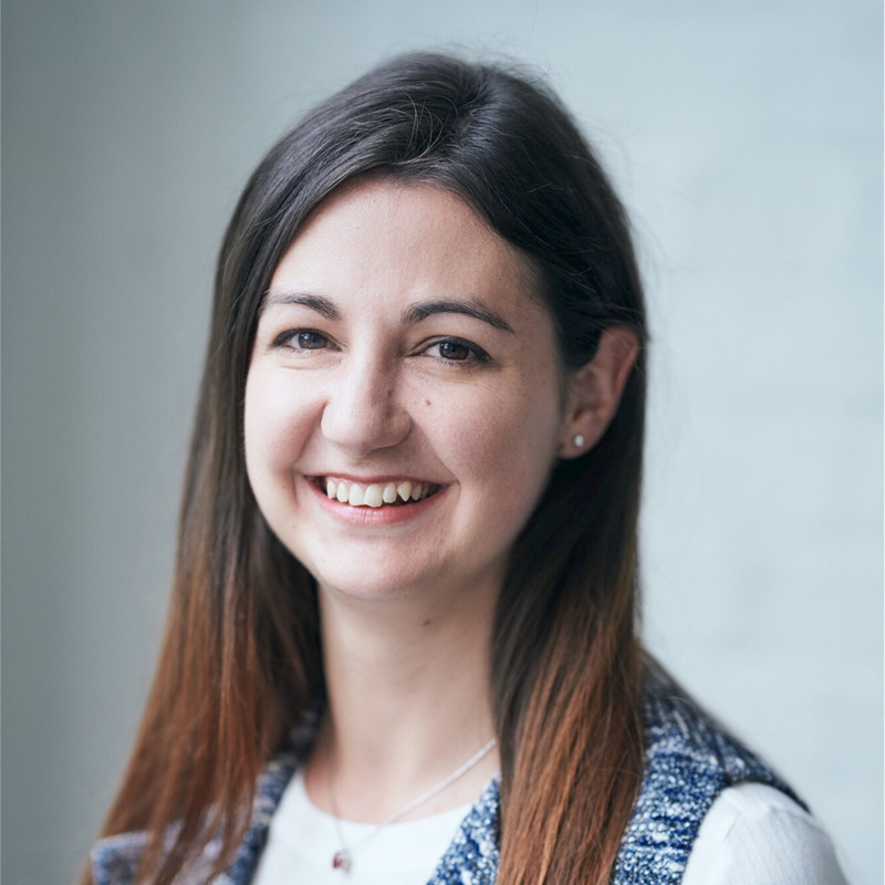 Rachel Portelli, fractional CFO, smiling to camera